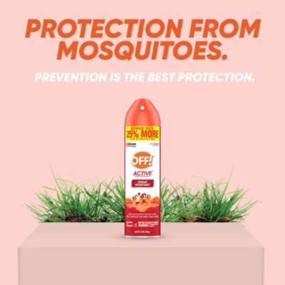 OFF! Sweat Resistant Active Insect Repellent Aerosol Spray - 7.5 Oz - Image 4