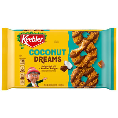 Keebler Coconut Dreams Coconut and Caramel Cookies Coated in Keebler Fudge - 8.5 Oz - Image 1