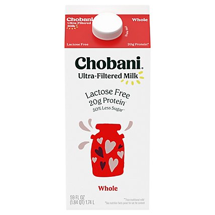 Chobani Ultra-filtered Milk Whole - 59 FZ - Image 1