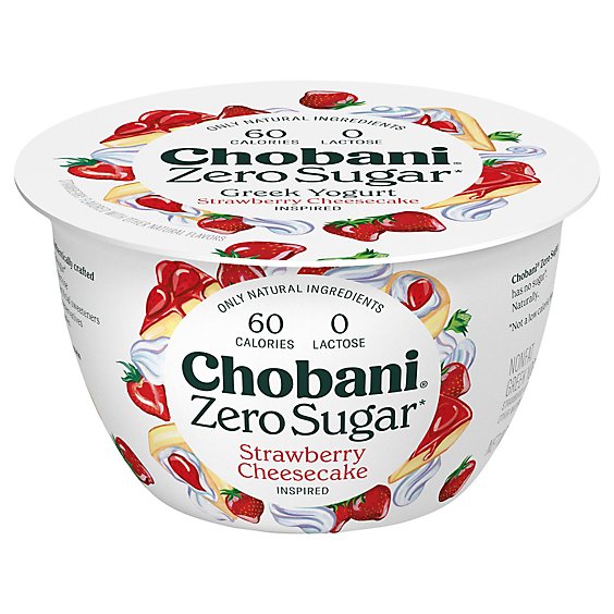 Chobani Zero Sugar Strawberry Cheesecake - 5.3 Oz