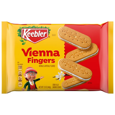 Keebler Vienna Fingers Sandwich Cookies with Crème Filling - 12 Oz - Image 2