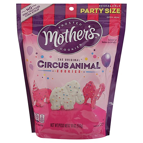 Mother's Party Size Sub Circus Animal Cookies - 18 Oz