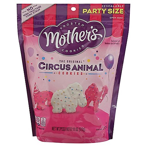 Mother's Party Size Sub Circus Animal Cookies - 18 Oz