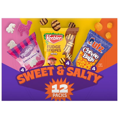 Keebler Sweet & Salty Mix - Variety Pack School Treat Box 12 Packs - 12 Oz - Image 1