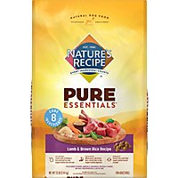 Natures Recipe 12 Pound Pure Essentials Adult Lamb & Brown Rice Dry Dog Food Case - 12 LB - Image 2