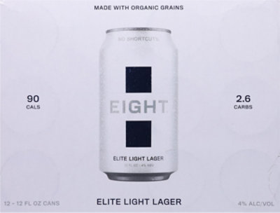 Eight Elite Light Lager Pack In Cans - 12-12 FZ - Image 4