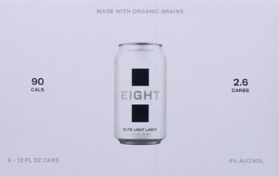 Eight Elite Light Lager In Cans - 6-12 FZ - Image 4