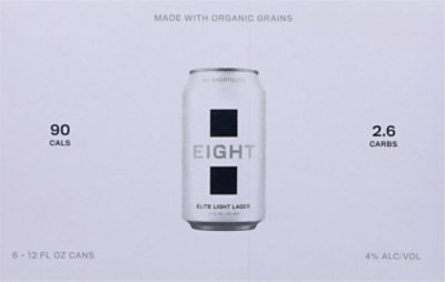 Eight Elite Light Lager In Cans - 6-12 FZ - Image 4