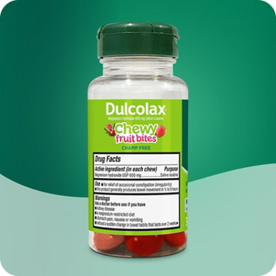 Dulcolax Saline Laxative Chewy Fruit Bites Cherry Berry - 30 CT - Image 3