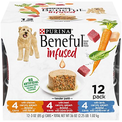 Beneful Infused Pate Variety Pack - 12CT - Image 1
