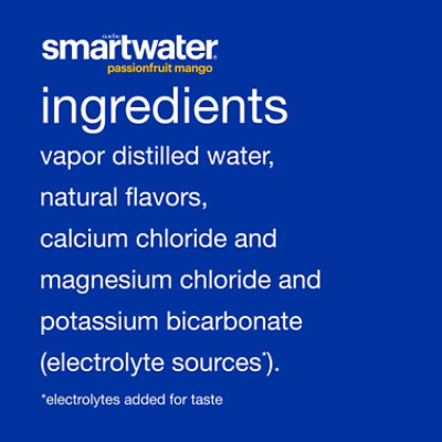 Smartwater Passionfruit Mango Water - 23.7 Fl. Oz. - Image 3