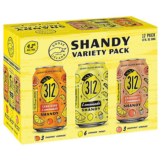 Goose Island Shandy Variety Pack Cans - 12-12 Fl. Oz.