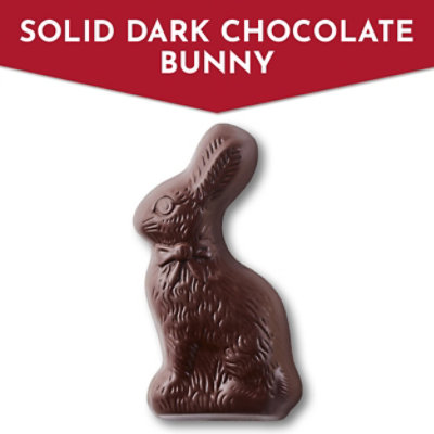 Fannie May Premium Dark Chocolate Solid Easter Bunny Easter Basket Stuffers - 3 Oz - Image 5