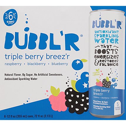 BUBBL'R Sparkling Water Triple Berry Breez'r - 6-12 FZ - Image 6