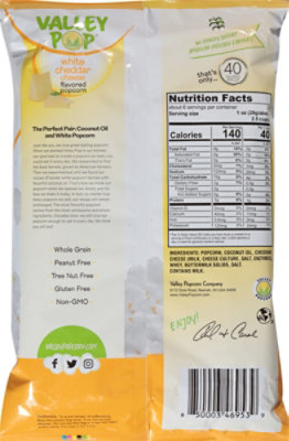 Valley Pop Popcorn White Cheddar - 6.5 OZ - Image 5