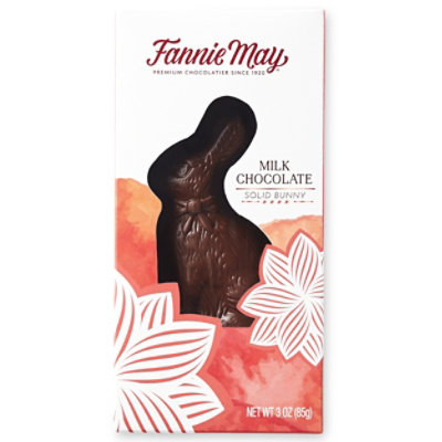 Fannie May Solid Milk Chocolate Bunny Easter Gift - 3 Oz - Image 1