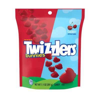 TWIZZLERS Cherry Flavored Bunnies Easter Candy Bag - 7.1 Oz