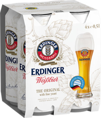 Erdinger Weis Beer Can - 4-16 FZ - Image 1