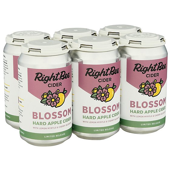 Right Bee Blossom Cider In Cans - 6-12 FZ