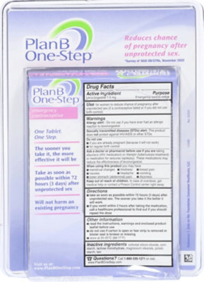 Plan B One-step Tablet 1.5mg - EA - Image 5