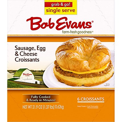 Bob Evans Sausage, Egg, And Cheese Croissants - 18 OZ - Image 2