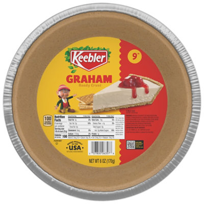 Keebler Ready Crust Graham Cracker Pie Crust Premade Pie Crust For Baking & No-Bake 9-Inch - 6 Oz - Image 1