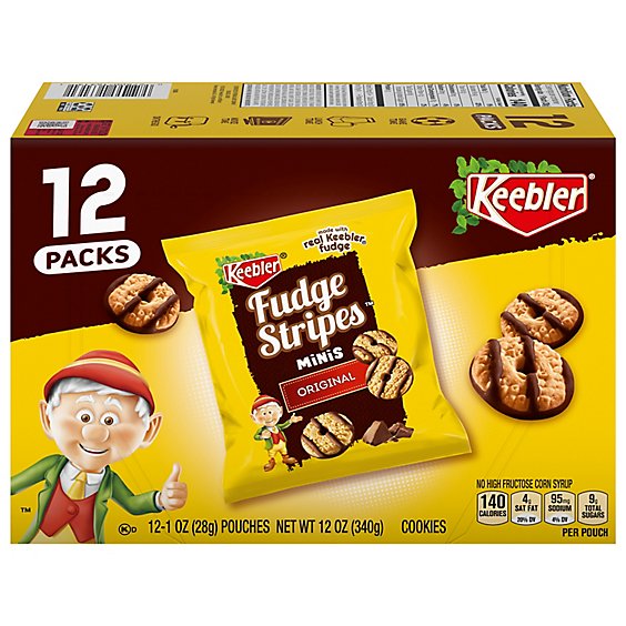 Keebler Fudge Stripe Tray Cookies - 12 Oz