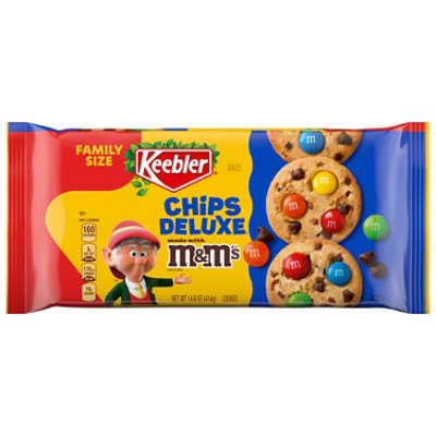 Keebler Chips Deluxe Cookies Made with M&M’s Family Size - 14.6 Oz - Image 1