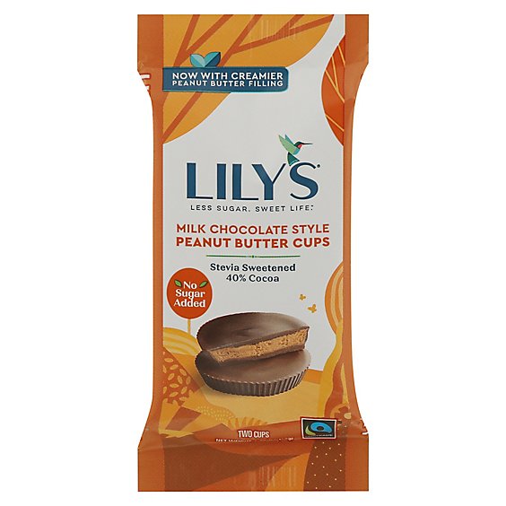 Lilys Sweets Cups Milk Chocolate Peanut Butter - 1.25 OZ