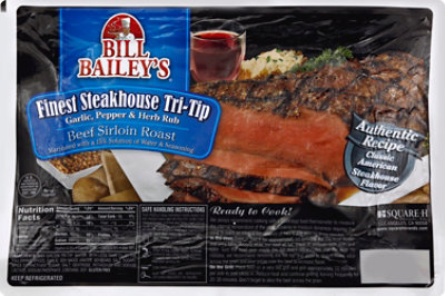 Bill Bailey's Beef Sirloin Tri Tip Roast Finest Steakhouse - 2 Lb - Image 1