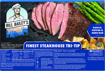 Bill Bailey's Beef Sirloin Tri Tip Roast Finest Steakhouse - 2 Lb - Image 1