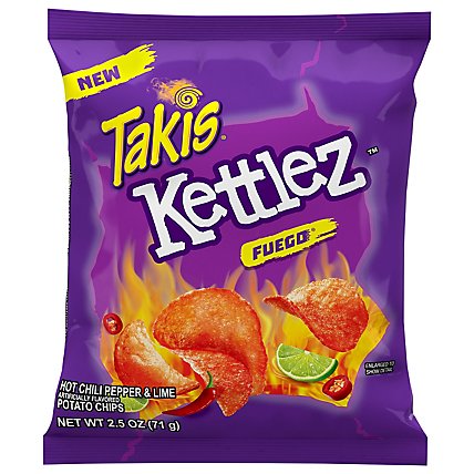 Takis Kettlez Fuego Kettle-cooked Potato Chips Bag Of 2.5 Ounces - 2.5 OZ - Image 1