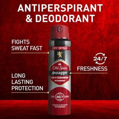 Old Spice Antiperspirant Deodorant Stick Stronger Swagger - 4.3 Oz - Image 2