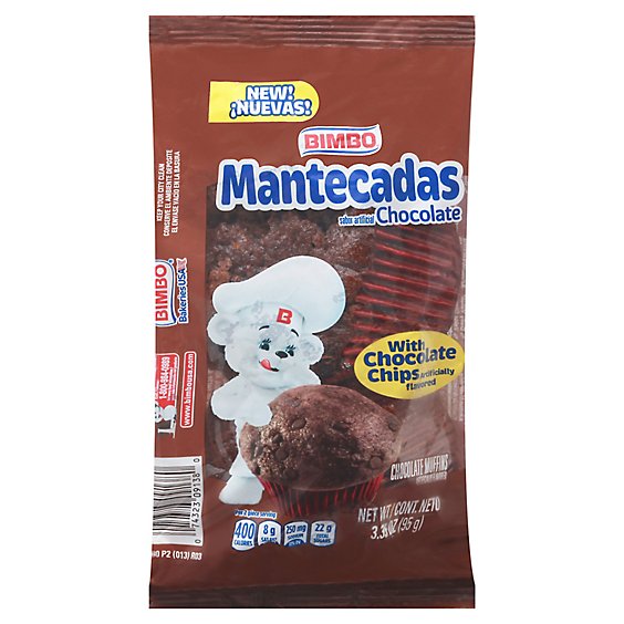 Bimbo Mantecadas Chocolate Ss 2pk - 3.35 OZ