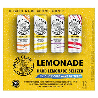 White Claw Refresher Lemon In Cans - 12-12 Fl. Oz. - Image 4