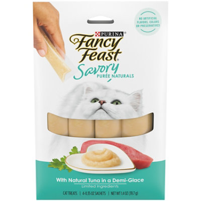 Fancy Feast Savory Puree Nat Tuna - 1.4 OZ - Image 1