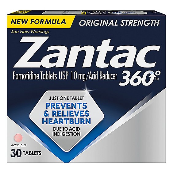 Zantac 360 10mg Tablets Count Bottle - 30 CT