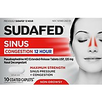Sudafed 12 Hour Nasal Decongestion Capsules - 10 Count - Image 2
