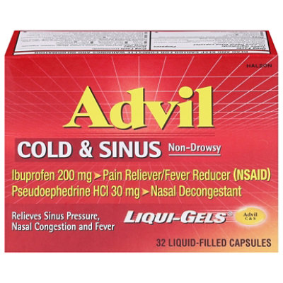 Advil Cold And Sinus Liqui Gels - 32 Count - Image 2