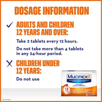 Mucinex D Expectorant Nasal Decongestant Extended Release Tablets - 18 Count - Image 4