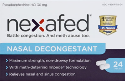 Nexafed Nasal Decongestant 30mg Tablets - 24 Count - Image 2