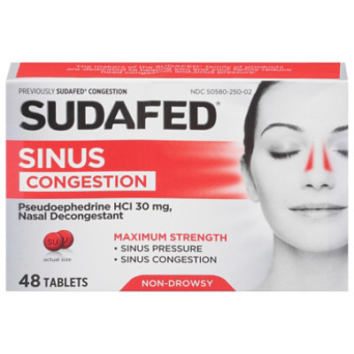 Sudafed PSE Congestion 30mg Tablets - 48 Count - Image 3