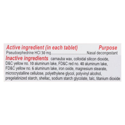 Sudafed PSE Congestion 30mg Tablets - 48 Count - Image 4