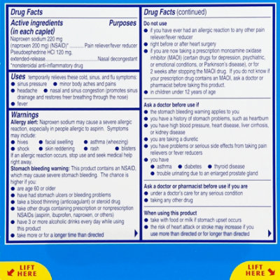 Aleve-D Sinus & Cold Caplets - 20 Count - Image 3