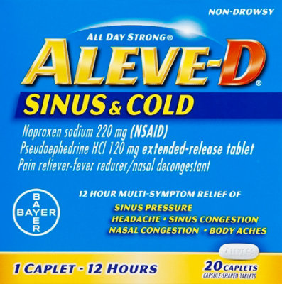 Aleve-D Sinus & Cold Caplets - 20 Count - Image 2