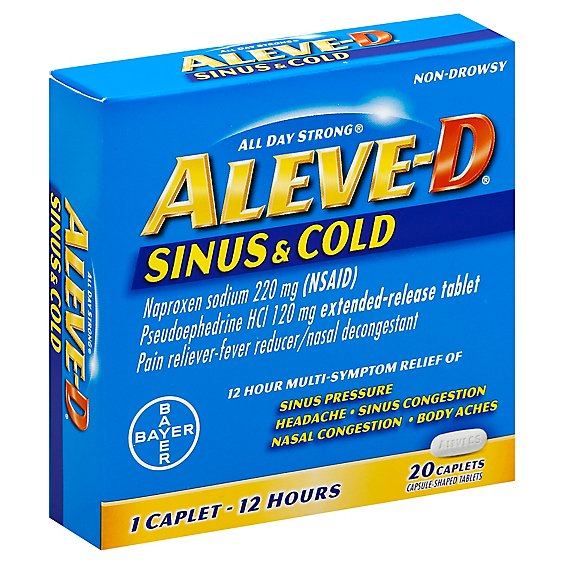 Aleve-D Sinus & Cold Caplets - 20 Count