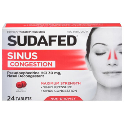 Sudafed PSE Congestion Non Drowsy Nasal Decongestant Tablet - 24 Count - Image 3