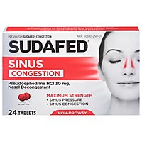 Sudafed PSE Congestion Non Drowsy Nasal Decongestant Tablet - 24 Count - Image 2