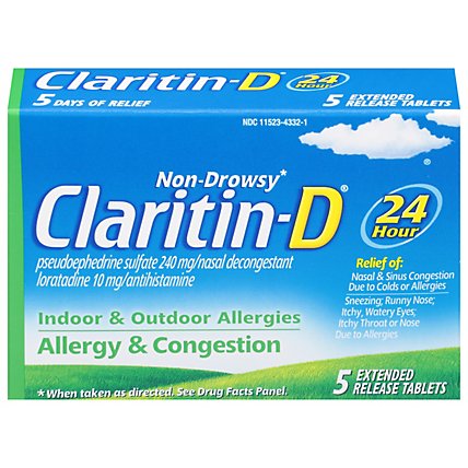 Claritin Pse 24hr Allergy 3600 Mg - 5 CT - Image 2