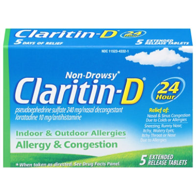 Claritin Pse 24hr Allergy 3600 Mg - 5 CT - Image 2
